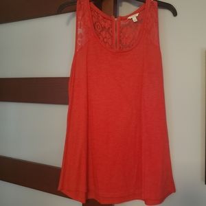 Red Sonoma Sleeveless Top Sz Large